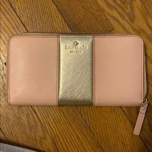 Kate Spade Rose Jade & Gold Cedar Street Wallet